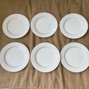 Noritake Ranier White Classic Dinnerware Salad Plate 8"